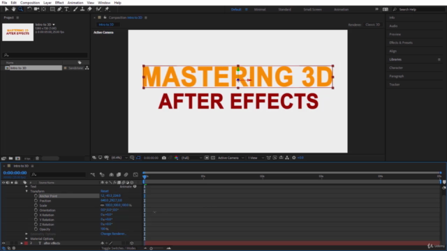 3D in After Effects CC: Working & Animating in 3D Space - Screenshot_02
