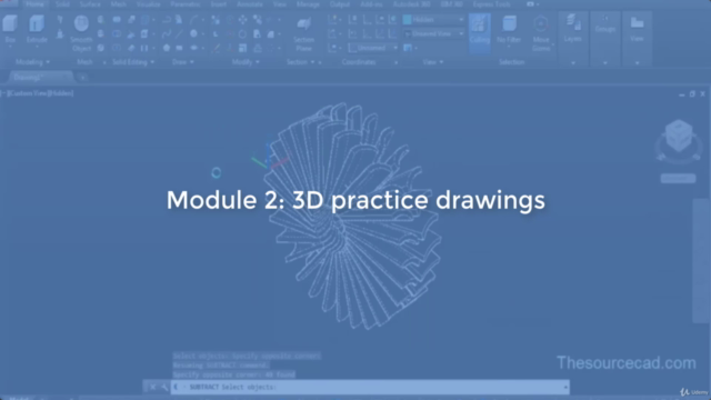 AutoCAD 2D and 3D practice drawings – Screenshot 2