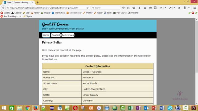 Basic HTML CSS and Web Design - Screenshot_02