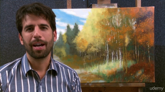 Impressionism - Paint this Aspen Autumn scene in oil/acrylic – Screenshot 1