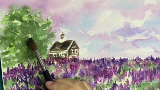 Watercolor Fun - Lupine Flowers Painting for Beginners - Screenshot_02