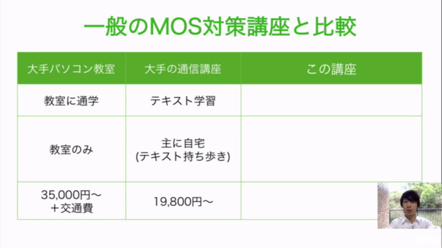 MOS試験Excel対策オンライン講座【2013スペシャリスト】エクセル兄さんのスピードMOS対策・合格コース - Screenshot_02