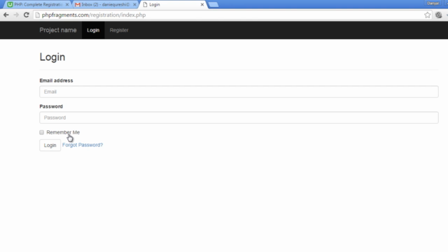 PHP: Complete Registration and Login with Email Verification – Screenshot 2