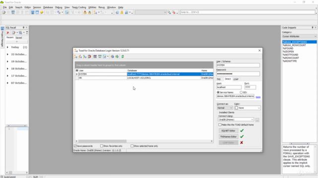 Connecting and working with Oracle Cloud DBaaS – Screenshot 3