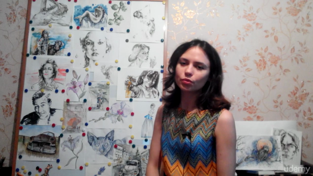 Watercolor realistic orchid painting: step by step workshop – Screenshot 1