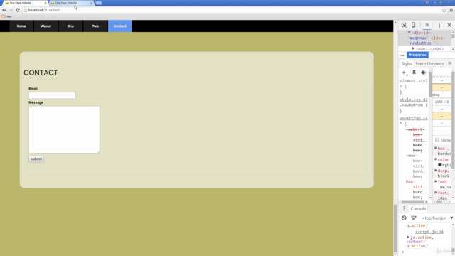 HTML5 CSS3 JQUERY Single Page Website Project from Scratch – Screenshot 1