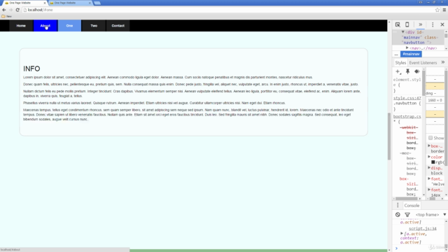 HTML5 CSS3 JQUERY Single Page Website Project from Scratch – Screenshot 2
