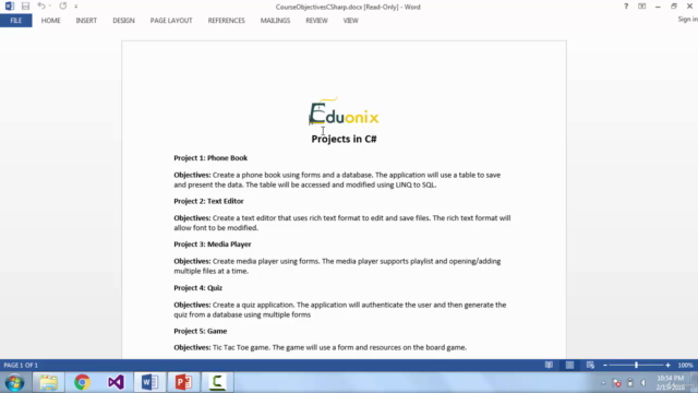Projects in CSharp : Learn By Building Projects – Screenshot 1