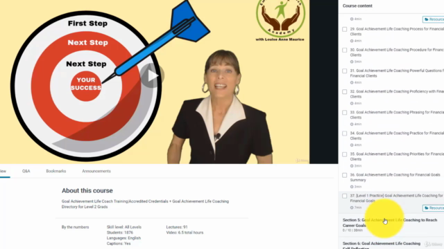 Goal Achievement Life Coach Certification3 Training – Screenshot 3