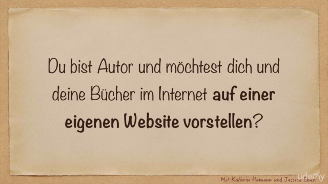 Eine eigene Seite für Autoren – Screenshot 1