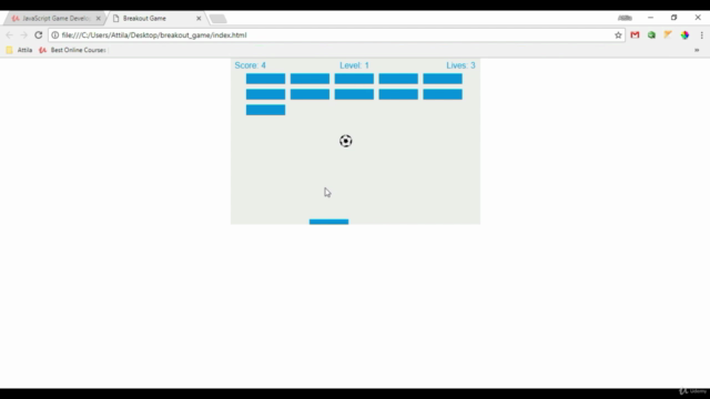 JavaScript Game Development: Create Your Own Breakout Game – Screenshot 2