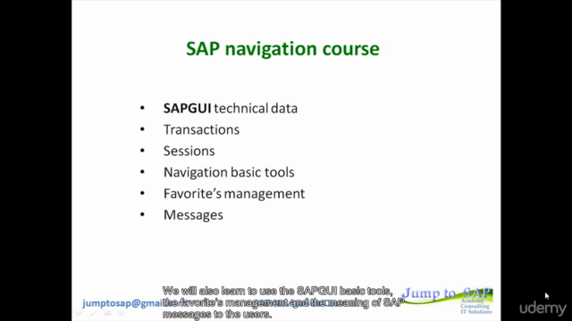 SAP Navigation Course – Screenshot 4
