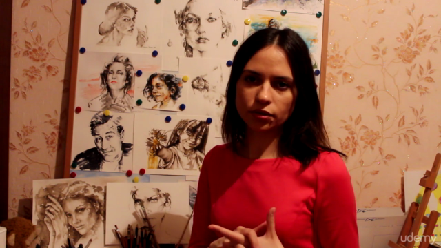 Watercolor realistic portrait painting step by step workshop – Screenshot 4