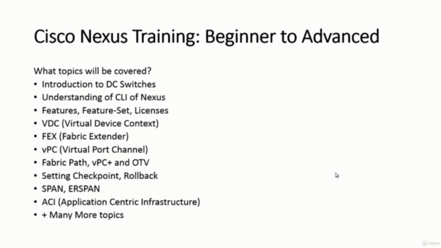 Cisco Nexus & ACI Training : Go from Beginner to Advanced! - Screenshot_02