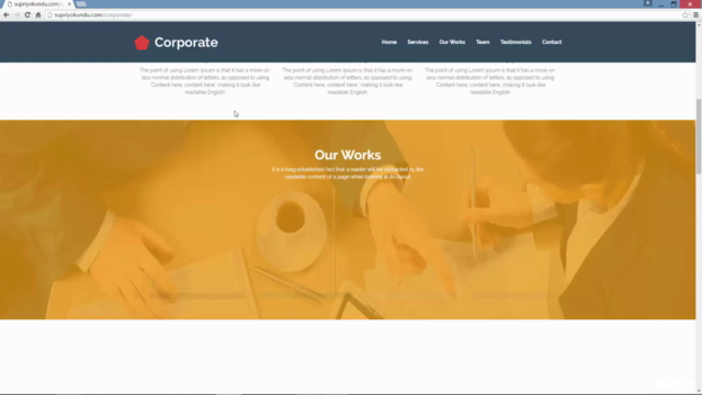 Learn PSD to Responsive Parallax HTML/CSS Web Design – Screenshot 2
