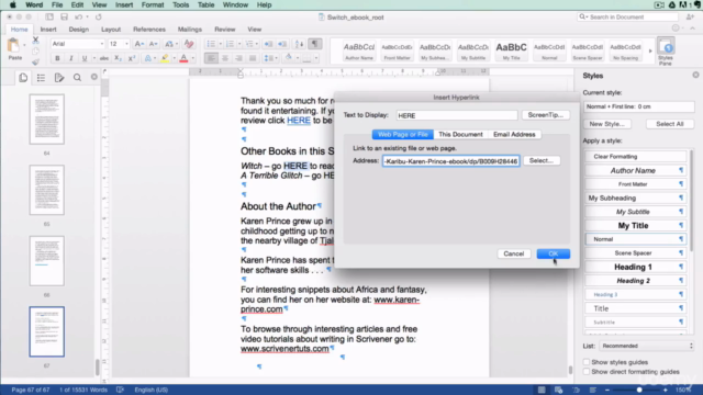 Format in Microsoft Word and Convert to eBook in Calibre – Screenshot 3