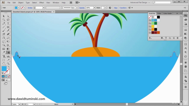 Most Wanted Flat Design Techniques #1: Desert Island – Screenshot 3