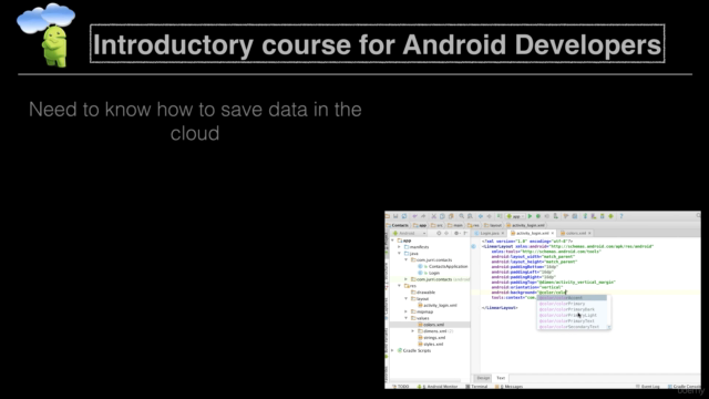 Android: Using Backendless to save data in the cloud - Screenshot_01