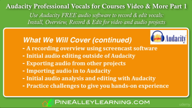 Audacity Professional Vocals for Courses Video & More Part 1 – Screenshot 3