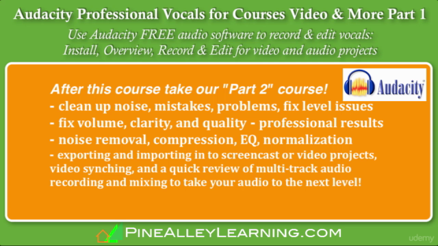 Audacity Professional Vocals for Courses Video & More Part 1 – Screenshot 4