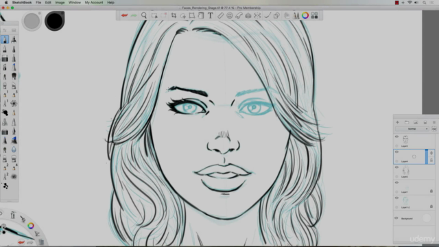 How to Draw Comic Style Faces in Sketchbook Pro - Screenshot_02