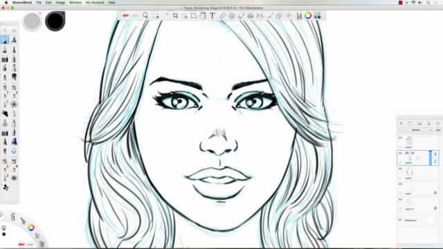 How to Draw Comic Style Faces in Sketchbook Pro - Screenshot_03