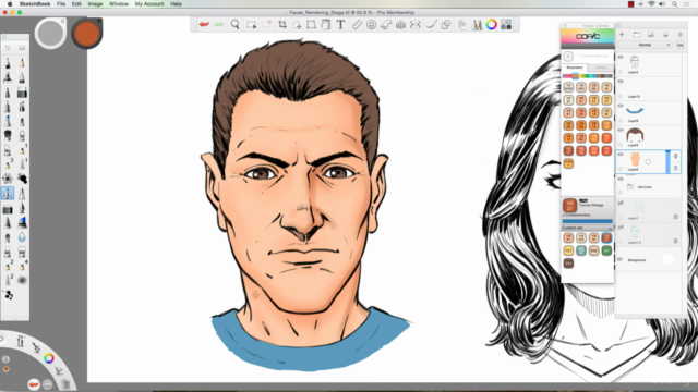 How to Draw Comic Style Faces in Sketchbook Pro - Screenshot_04