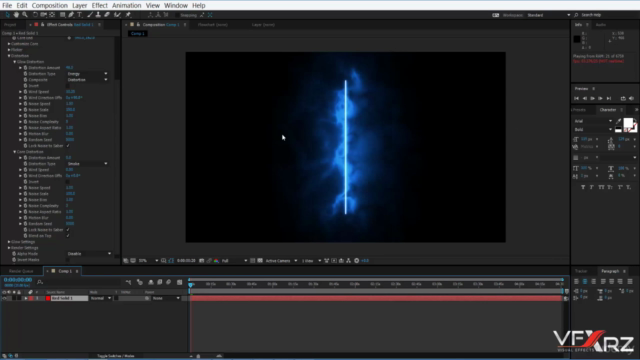 Motion Graphics & VFX|After Effects|Videocopilot Saber - Screenshot_01