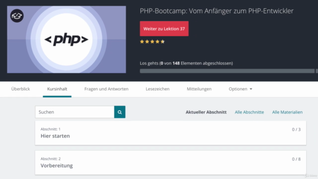 PHP-Bootcamp: Vom Anfänger zum PHP-Entwickler – Screenshot 2