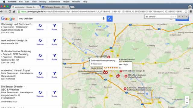 SEO, Erfolgreich mit Google My Business (Mein Geschäft) – Screenshot 4