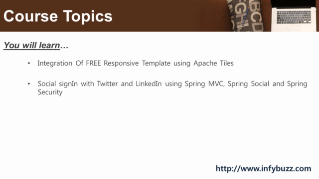 Spring Framework - Social SignIn, PayPal, JMS, Velocity – Screenshot 1