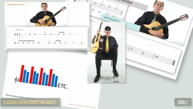 Classical Guitar Course for Adults Level 1 – Screenshot 3