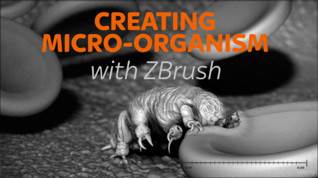 Learn Sculpting in Pixelogics ZBrush Create a Micro Organism – Screenshot 1