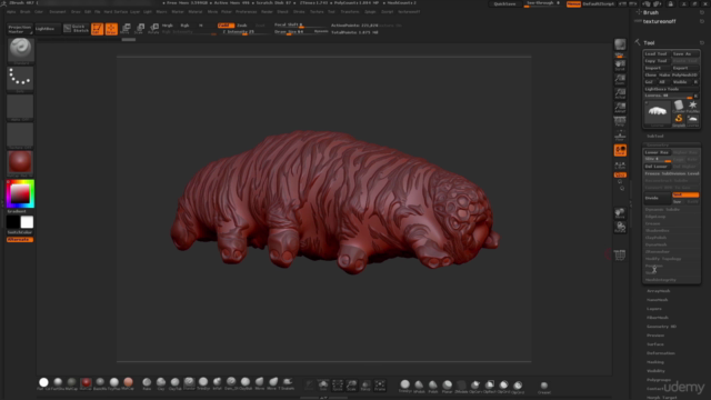 Learn Sculpting in Pixelogics ZBrush Create a Micro Organism – Screenshot 3
