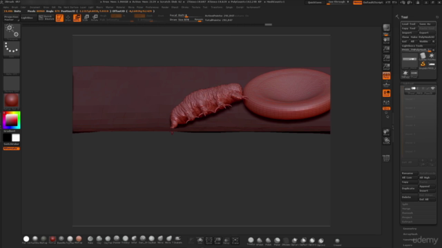 Learn Sculpting in Pixelogics ZBrush Create a Micro Organism – Screenshot 4