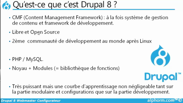 Drupal 8 de A à Z | Guide Complet – Screenshot 1