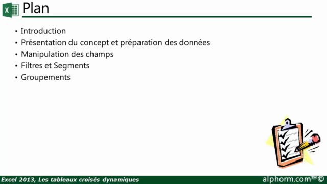 Excel 2013, Les tableaux croisés dynamiques – Screenshot 1