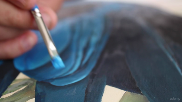 Paint a realistic bird using acrylics – Screenshot 3