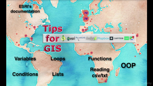 Basics of Python & arcpy , the Python library of ESRI ArcGIS – Screenshot 4