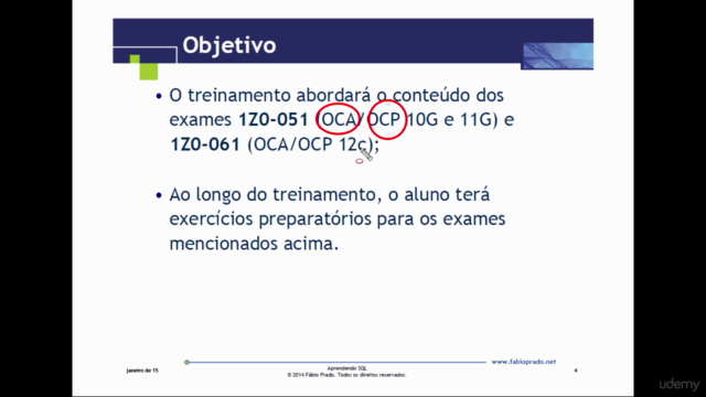 Minicurso Aprendendo SQL em Oracle – Screenshot 1