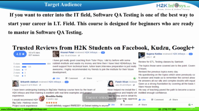 Best Software QA Testing Training H2K Infosys Live Classes – Screenshot 4