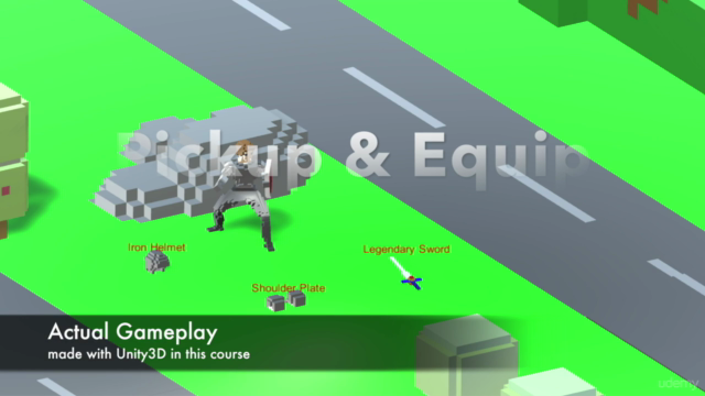 Unity 2017 - Character gear and weapon use – Screenshot 1