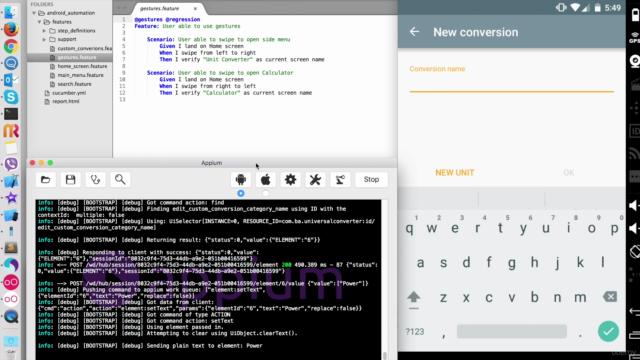 Mobile Automation: Appium Cucumber for Android&iOS + Jenkins – Screenshot 1