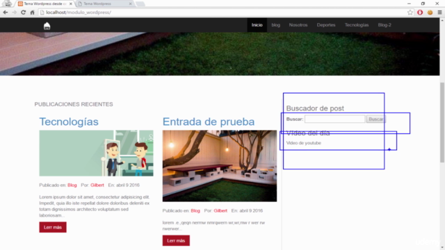 Aprende a crear una Template WORDPRESS desde cero – Screenshot 2