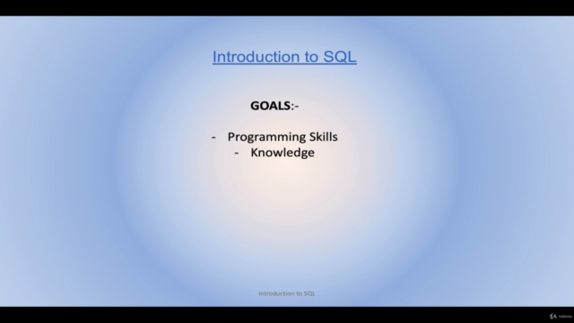 Introduction to SQL – Screenshot 1