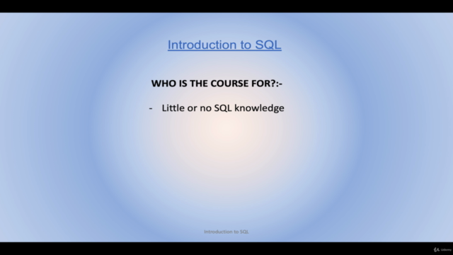 Introduction to SQL – Screenshot 2