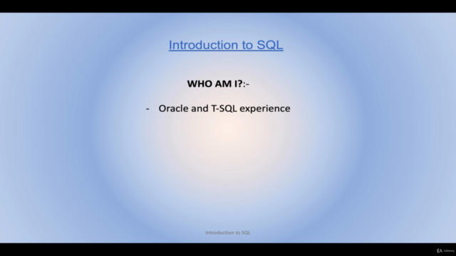 Introduction to SQL – Screenshot 4