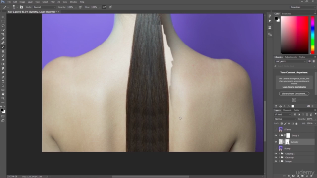 Professional Hair Retouching Techniques in Photoshop – Screenshot 4