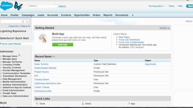 Salesforce Sys Admin Training: Customizing Salesforce – Screenshot 1