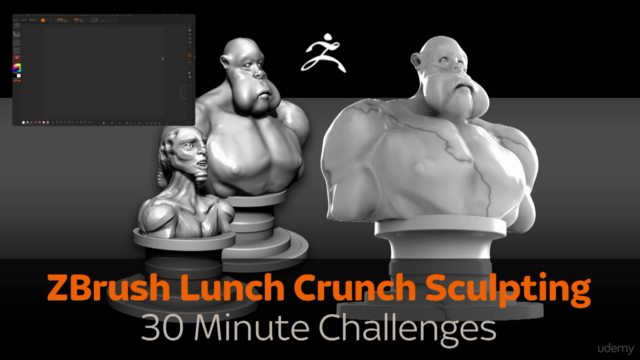 Speed Lunch Crunches for Beginners to Pixelogics ZBrush – Screenshot 1